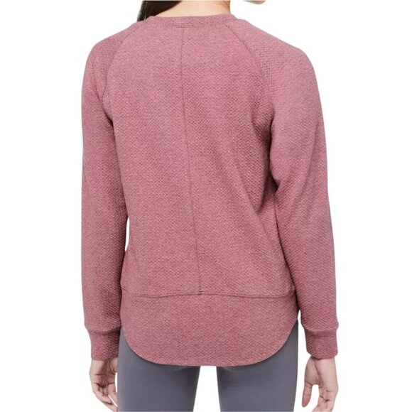 Lululemon Womens Catch a Moment Textured Crewneck Sweatshirt Size 8 Dusty Rose - Picture 2 of 7